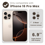 iPhone 16 Pro Max Case with 2 Pack Screen Protector Compatible with Magsafe - (Clear)