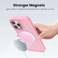 360° Ring Stand Magnetic for iPhone 15 Pro Max Case (Pink)