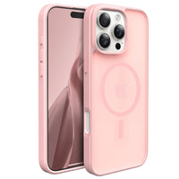 Slim Fit Translucent Matte Back for iPhone 16 Pro Max Case 6.9 Inch - (Pink)