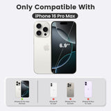 Slim Fit Translucent Matte Back for iPhone 16 Pro Max Case 6.9 Inch - (Rose)
