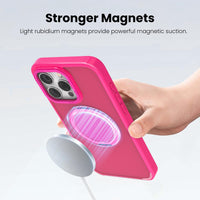 360° Ring Stand Magnetic for iPhone 15 Pro Max Case (Rose)