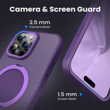 360° Ring Stand Magnetic for iPhone 16 Pro Max Case (Purple)