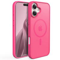 Slim Fit Translucent Matte Back for iPhone 16 Plus Case 6.7 Inch - (Rose)