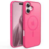 Slim Fit Translucent Matte Back for iPhone 16 Plus Case 6.7 Inch - (Rose)