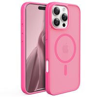 Slim Fit Translucent Matte Back for iPhone 16 Pro Max Case 6.9 Inch - (Rose)