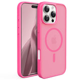 Slim Fit Translucent Matte Back for iPhone 16 Pro Max Case 6.9 Inch - (Rose)