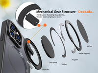 360° Ring Stand Magnetic for iPhone 15 Pro Max Case (Black)