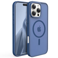Slim Fit Translucent Matte Back for iPhone 16 Pro Max Case 6.9 Inch - (Navy)
