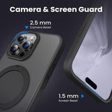 360° Ring Stand Magnetic for iPhone 16 Pro Max Case (Black)