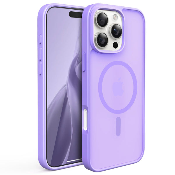 Slim Fit Translucent Matte Back for iPhone 16 Pro Max Case 6.9 Inch - (Lavender)
