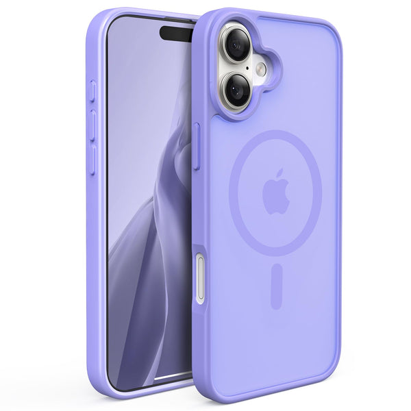 Slim Fit Translucent Matte Back for iPhone 16 Plus Case 6.7 Inch - (Lavender)