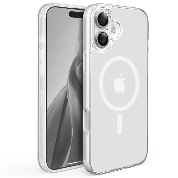 Slim Fit Translucent Matte Back for iPhone 16 Plus Case 6.7 Inch - (White)