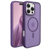 Slim Fit Translucent Matte Back for iPhone 16 Pro Max Case 6.9 Inch - (Purple)