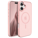 Slim Fit Translucent Matte Back for iPhone 16 Plus Case 6.7 Inch - (Pink)