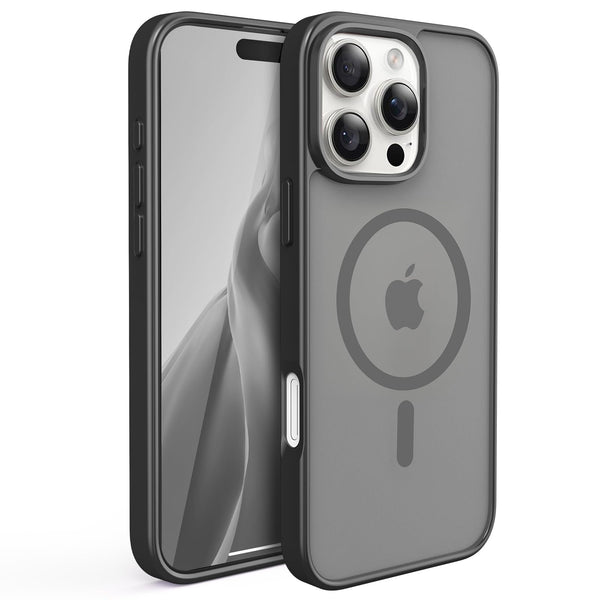 Slim Fit Translucent Matte Back for iPhone 16 Pro Max Case 6.9 Inch - (Black)