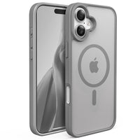 Slim Fit Translucent Matte Back for iPhone 16 Plus Case 6.7 Inch - (Grey)
