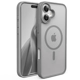 Slim Fit Translucent Matte Back for iPhone 16 Plus Case 6.7 Inch - (Grey)