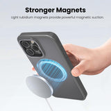 360° Ring Stand Magnetic for iPhone 15 Pro Max Case (Grey)
