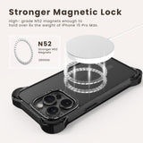 iPhone 15 Pro Max Case with 2 Pack Screen Protector Compatible with Magsafe - (Black)