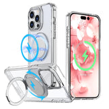 360° Ring Stand Magnetic for iPhone 15 Pro Max Case (Glear)