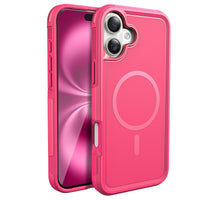 Tough Durable Cover for iPhone 16 Plus 6.7 inch with MagSafe - (Rose)
