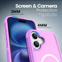 Tough Durable Cover for iPhone 16 Plus 6.7 inch with MagSafe - (Lilac)