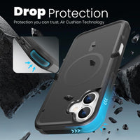 Tough Durable Cover for iPhone 16 Plus 6.7 inch with MagSafe - (Black)