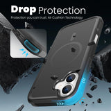 Tough Durable Cover for iPhone 16 Plus 6.7 inch with MagSafe - (Black)