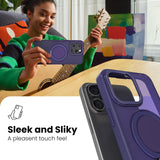 360° Ring Stand Magnetic for iPhone 15 Pro Max Case (Purple)