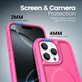 Tough Durable Cover for iPhone 16 Pro Max 6.9 inch with MagSafe - (Rose)