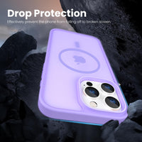 Slim Fit Translucent Matte Back for iPhone 16 Pro Max Case 6.9 Inch - (Lavender)