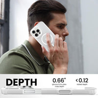 Slim Fit Translucent Matte Back for iPhone 16 Pro Max Case 6.9 Inch - (White)