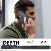 Slim Fit Translucent Matte Back for iPhone 16 Plus Case 6.7 Inch - (Black)