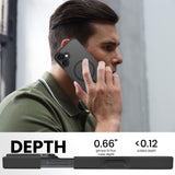 Slim Fit Translucent Matte Back for iPhone 16 Plus Case 6.7 Inch - (Black)