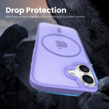Slim Fit Translucent Matte Back for iPhone 16 Plus Case 6.7 Inch - (Lavender)