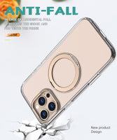 360° Ring Stand Magnetic for iPhone 16 Pro Max Case (Clear Desert)