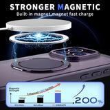 360° Ring Stand Magnetic for iPhone 15 Pro Max Case (Purple)
