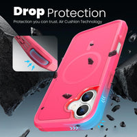 Tough Durable Cover for iPhone 16 Plus 6.7 inch with MagSafe - (Rose)