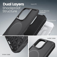 Tough Durable Cover for iPhone 16 Pro Max 6.9 inch with MagSafe - (Black)