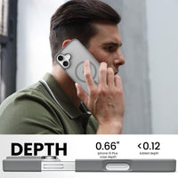 Slim Fit Translucent Matte Back for iPhone 16 Plus Case 6.7 Inch - (Grey)