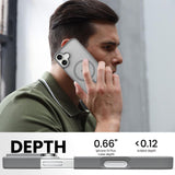 Slim Fit Translucent Matte Back for iPhone 16 Plus Case 6.7 Inch - (Grey)