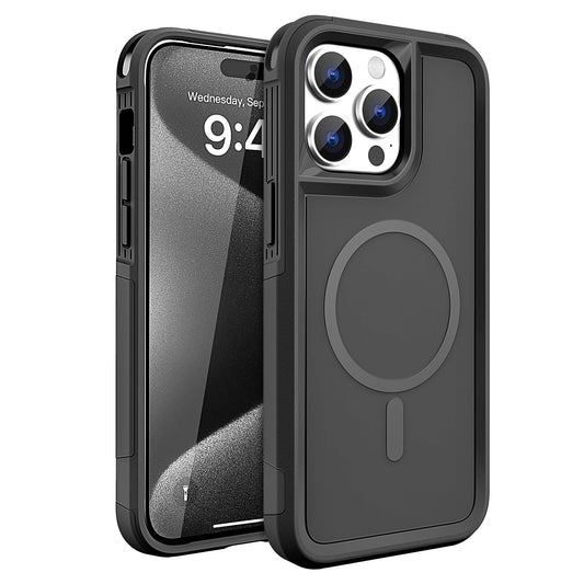 Tough Durable Cover for iPhone 15 Pro Max 6.7 with MagSafe - Black