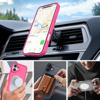 Slim Fit Translucent Matte Back for iPhone 16 Plus Case 6.7 Inch - (Rose)