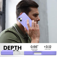 Slim Fit Translucent Matte Back for iPhone 16 Plus Case 6.7 Inch - (Lavender)