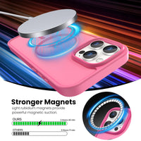 Slim Fit Translucent Matte Back for iPhone 16 Pro Max Case 6.9 Inch - (Rose)