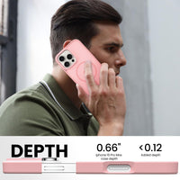 Slim Fit Translucent Matte Back for iPhone 16 Pro Max Case 6.9 Inch - (Pink)