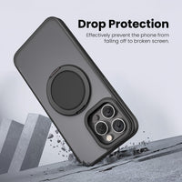 360° Ring Stand Magnetic for iPhone 15 Pro Max Case (Black)