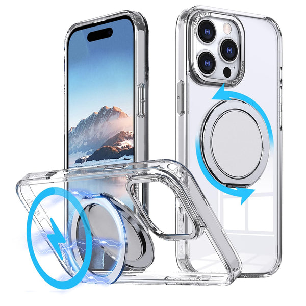 Magnetico 360°Ring per iPhone 16 Custodia con Supporto Magnetico 360°Ring per iPhone 16 Custodia con Supporto