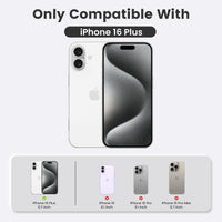 Slim Fit Translucent Matte Back for iPhone 16 Plus Case 6.7 Inch - (Rose)