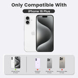 Slim Fit Translucent Matte Back for iPhone 16 Plus Case 6.7 Inch - (Rose)